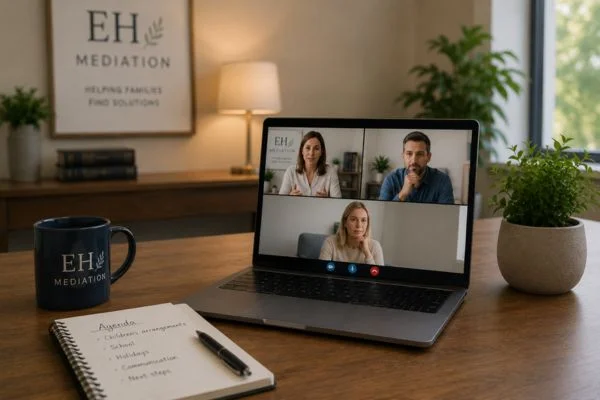 child access mediation Cowes online meeting.